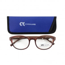 EYEGUARD Fashion PC Frame Brown Reading Glasses